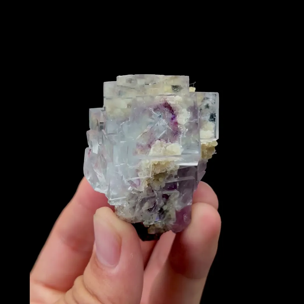 Natural Transparent Cubic Fluorite Mineral Specimen,High Quality Specimen,YAO GANG XIAN,HUNAN,CHINA(55*38*38mm) image