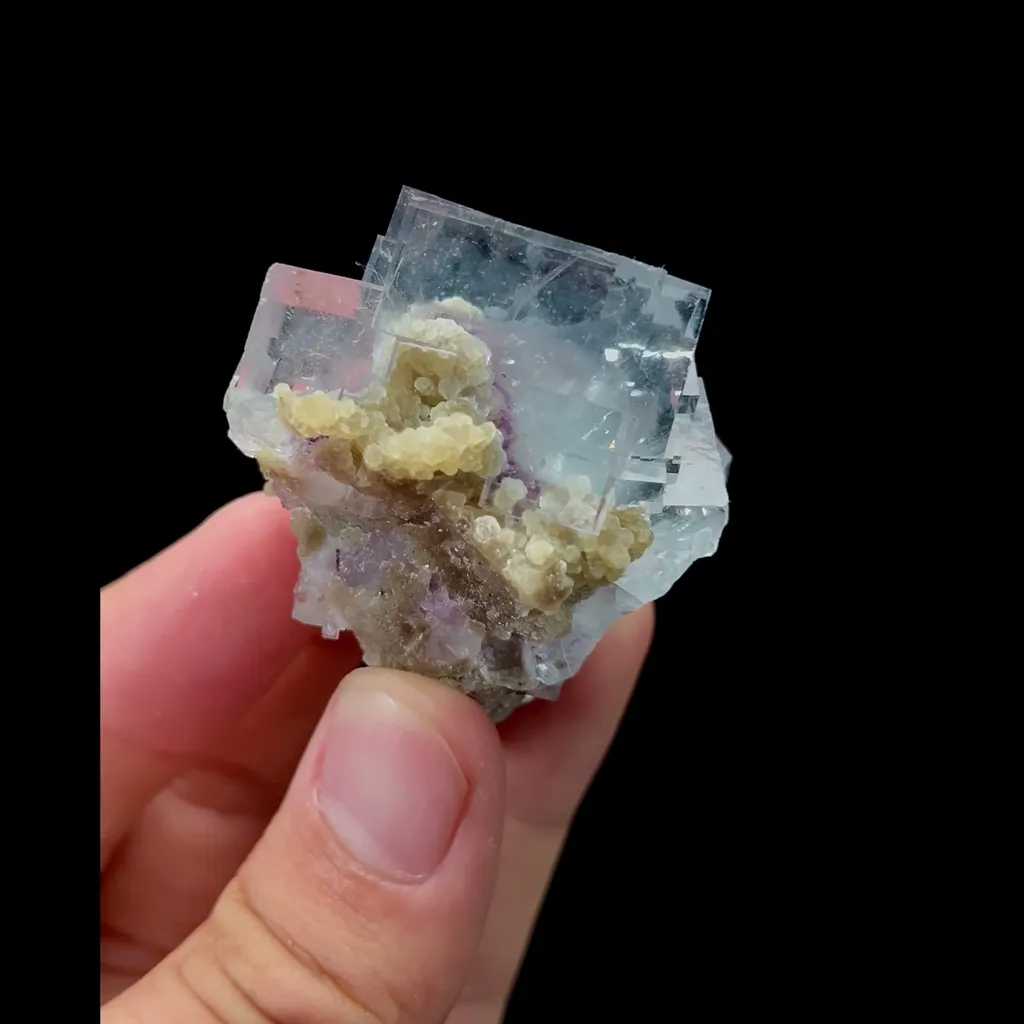 Natural Transparent Cubic Fluorite Mineral Specimen,High Quality Specimen,YAO GANG XIAN,HUNAN,CHINA(55*38*38mm) - image 4