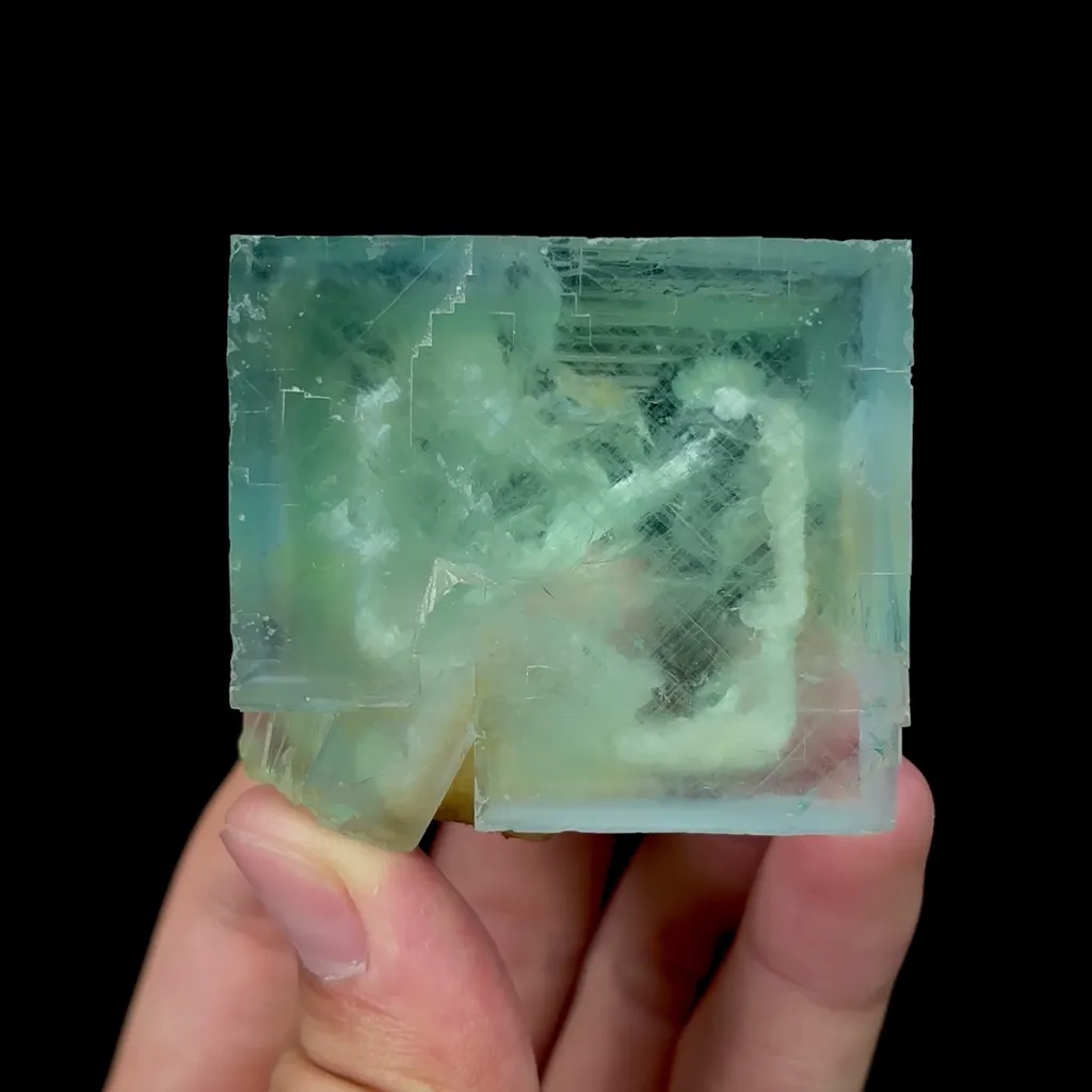 Natural Transparent Cubic Fluorite Mineral Specimen,High Quality Specimen,ZHEJIANG,CHINA(45*54*31mm) - image 4