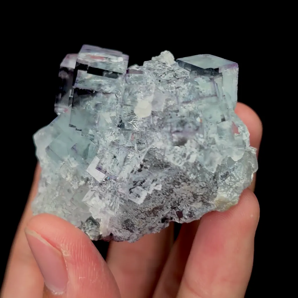 Natural Transparent Cubic Fluorite Mineral Specimen,High Quality Specimen,ZHEJIANG,CHINA(59*51*45mm) - image 2