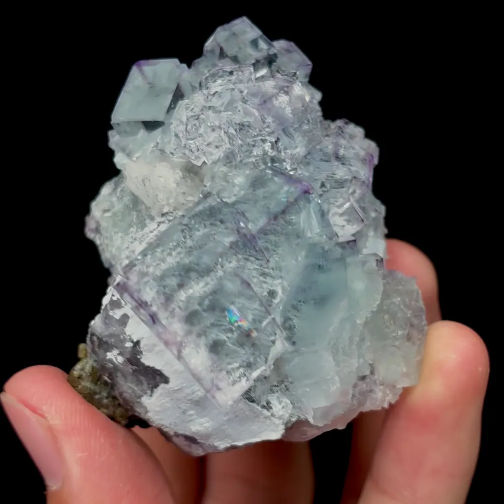 Natural Transparent Cubic Fluorite Mineral Specimen,High Quality Specimen,ZHEJIANG,CHINA(59*51*45mm) - image 3