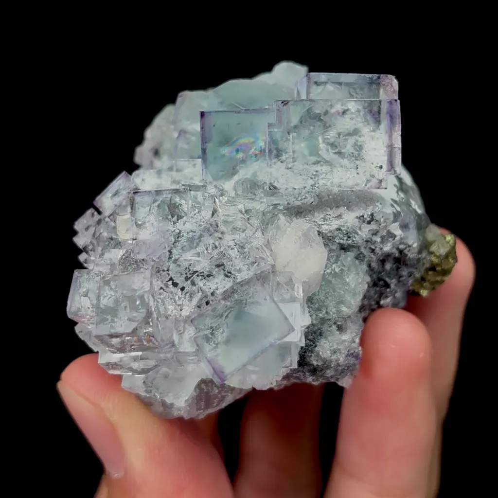 Natural Transparent Cubic Fluorite Mineral Specimen,High Quality Specimen,ZHEJIANG,CHINA(59*51*45mm) image