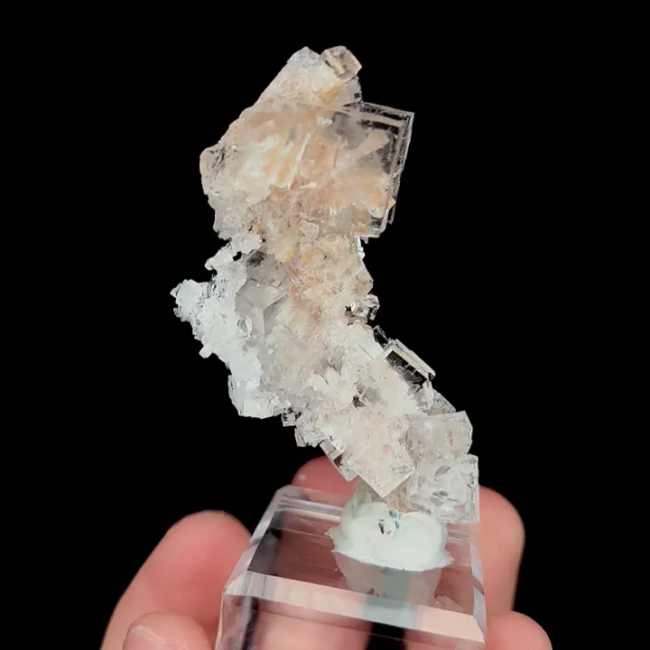 Natural Transparent Cubic Fluorite, Mineral Specimen:Xianghualing,Hunan (25*60*30MM) - image 2