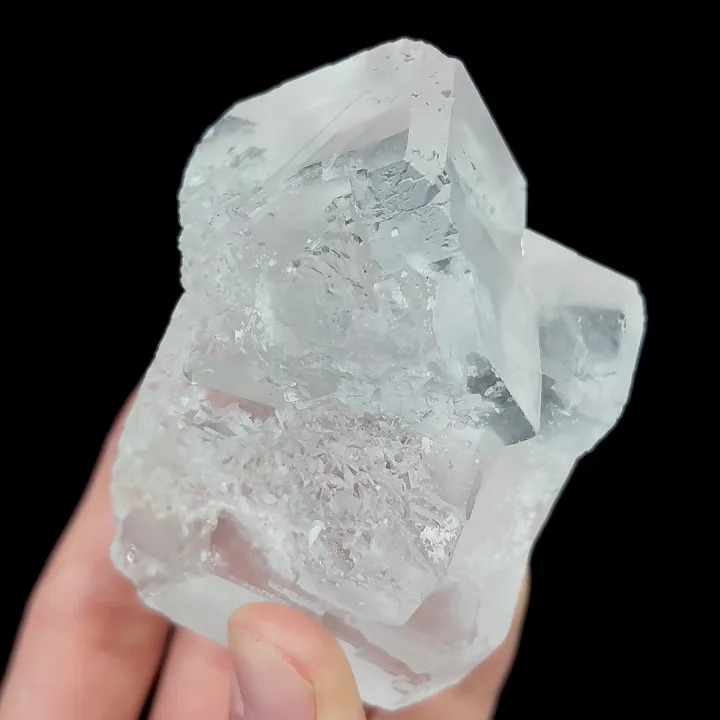 Natural Transparent Cubic Fluorite, Mineral Specimen:Xianghualing,Hunan (55*85*55MM) image