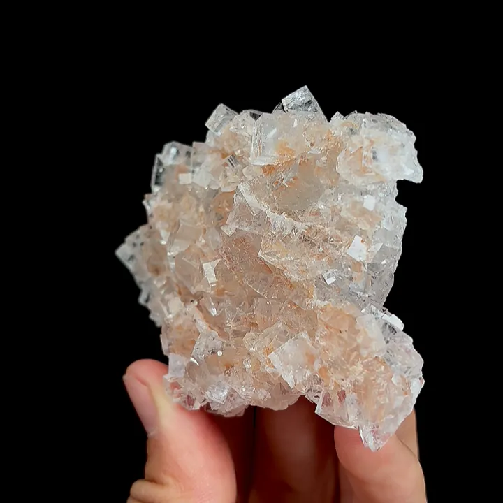 Natural Transparent Cubic Fluorite, Mineral Specimen:Xianghualing,Hunan (85*65*20MM) image