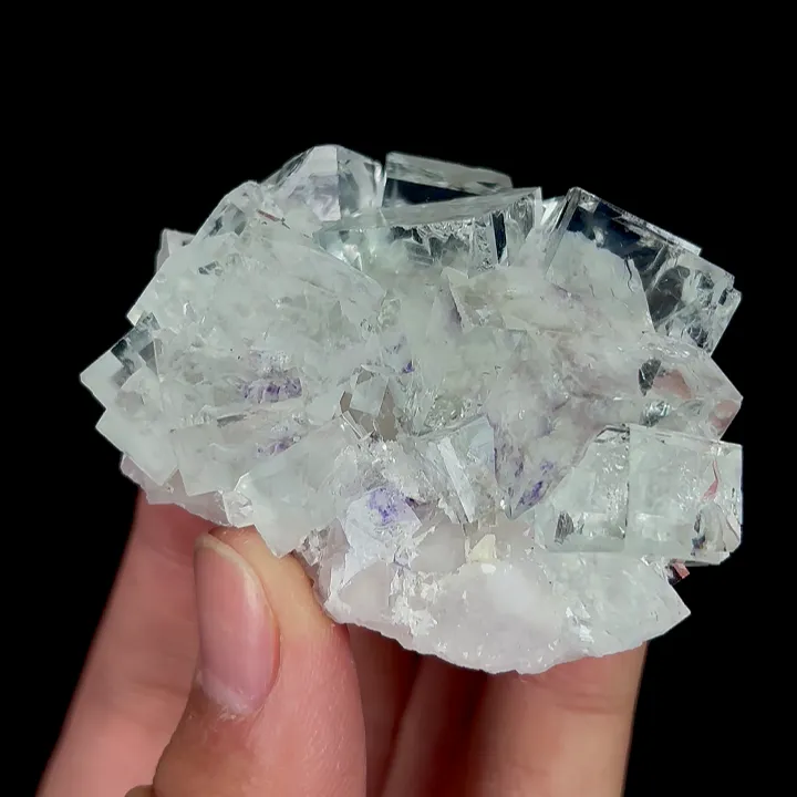 Natural Transparent Cubic Fluorite, Mineral Specimen:Zhejiang,China (55*45*25MM) image