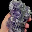 Natural Transparent Cubic Purple Fluorite Mineral Specimen,High Quality Specimen,XIANGHUALING,HUNAN,CHINA(113*127*75mm) - image 3