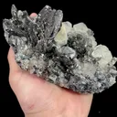 Natural Transparent Fluorite and Arsenopyrite, Mineral Specimen: Inner Mongolia,China (165*135*75MM) - image 5