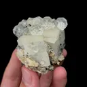 Natural Transparent Fluorite and Calcite Mineral Specimen,High Quality Specimen,HUANGGANG LIANG,INNER MONGOLIA,CHINA(51*36*50mm) - image 2