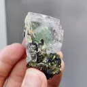 Natural Transparent Fluorite and Mica coexist comes from Yaogangxian,Hunan 35*25*45MM - image 3