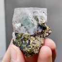Natural Transparent Fluorite and Mica coexist comes from Yaogangxian,Hunan 35*25*45MM - image 2