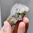 Natural Transparent Fluorite and Mica coexist comes from Yaogangxian,Hunan 35*25*45MM - image 4