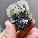 Natural Transparent Fluorite and Mica coexist comes from Yaogangxian,Hunan 35*25*45MM - image 6