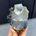 Natural Transparent Fluorite and Quartz Symbiosis comes from Yaogangxian,China 70*70*100MM - image 2