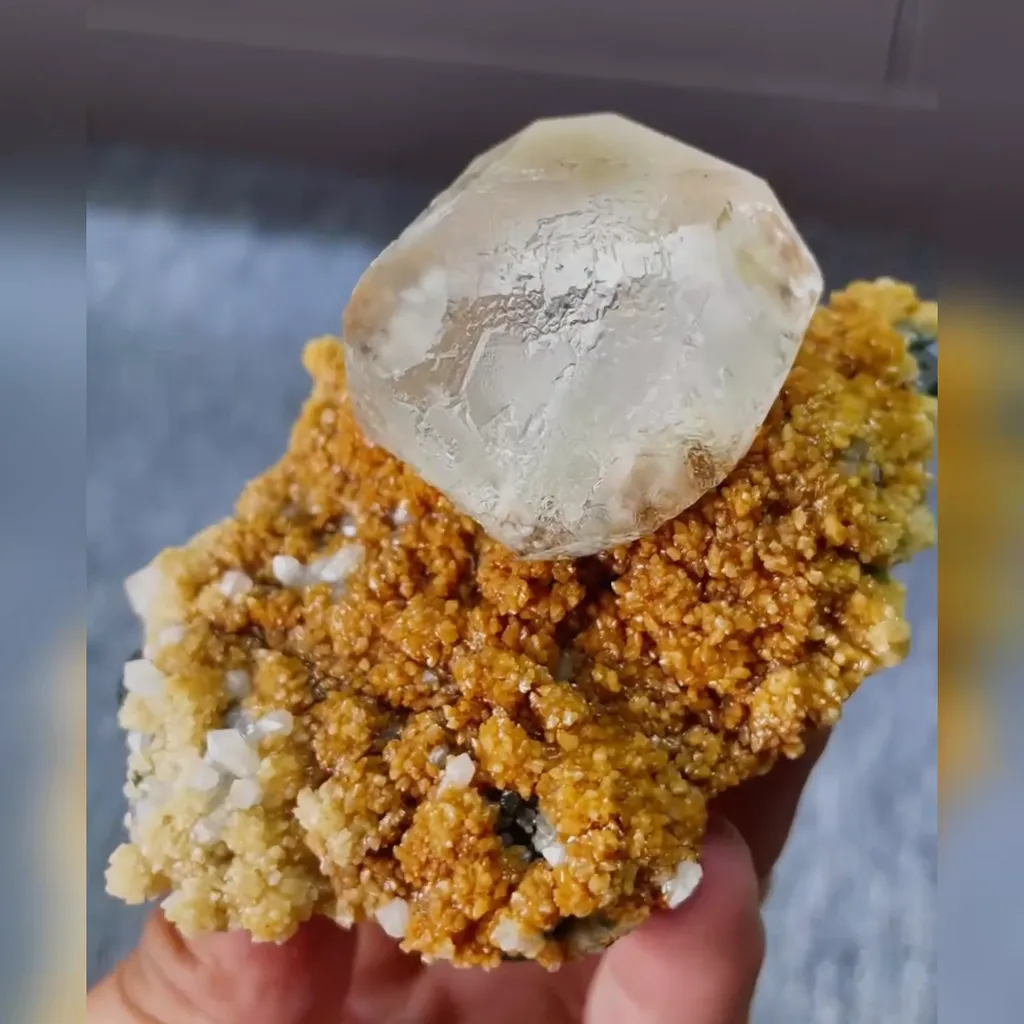 Natural Transparent Fluorite comes from Inner Mongolia,China 70*85*55MM - image 2
