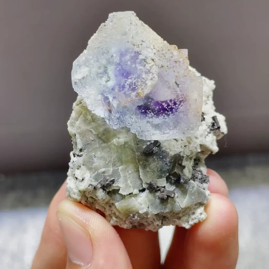 Natural Transparent Fluorite comes from Yaogangxian,Hunan 40*50*30MM image