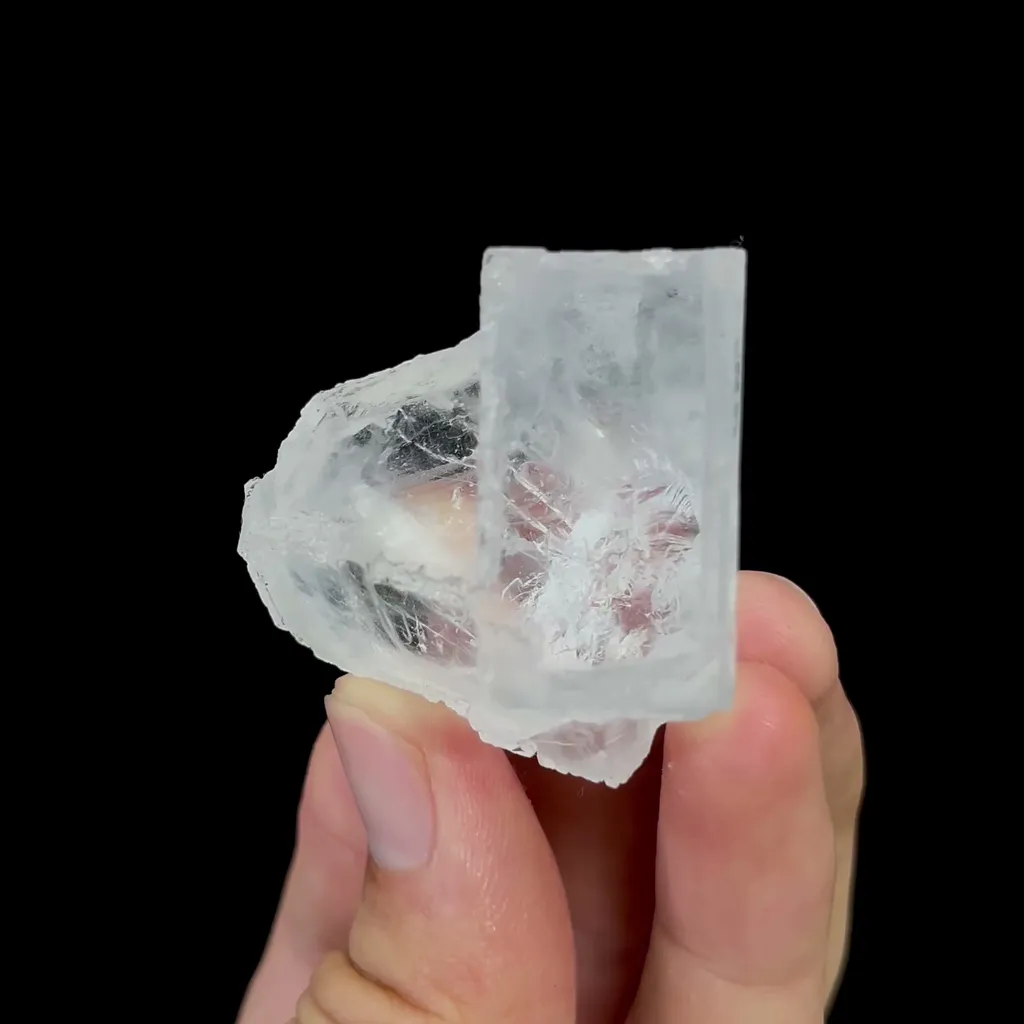 Natural Transparent Fluorite Mineral Specimen,High Quality Specimen,XIANGHUALING,HUNAN,CHINA(42*37*40mm) image