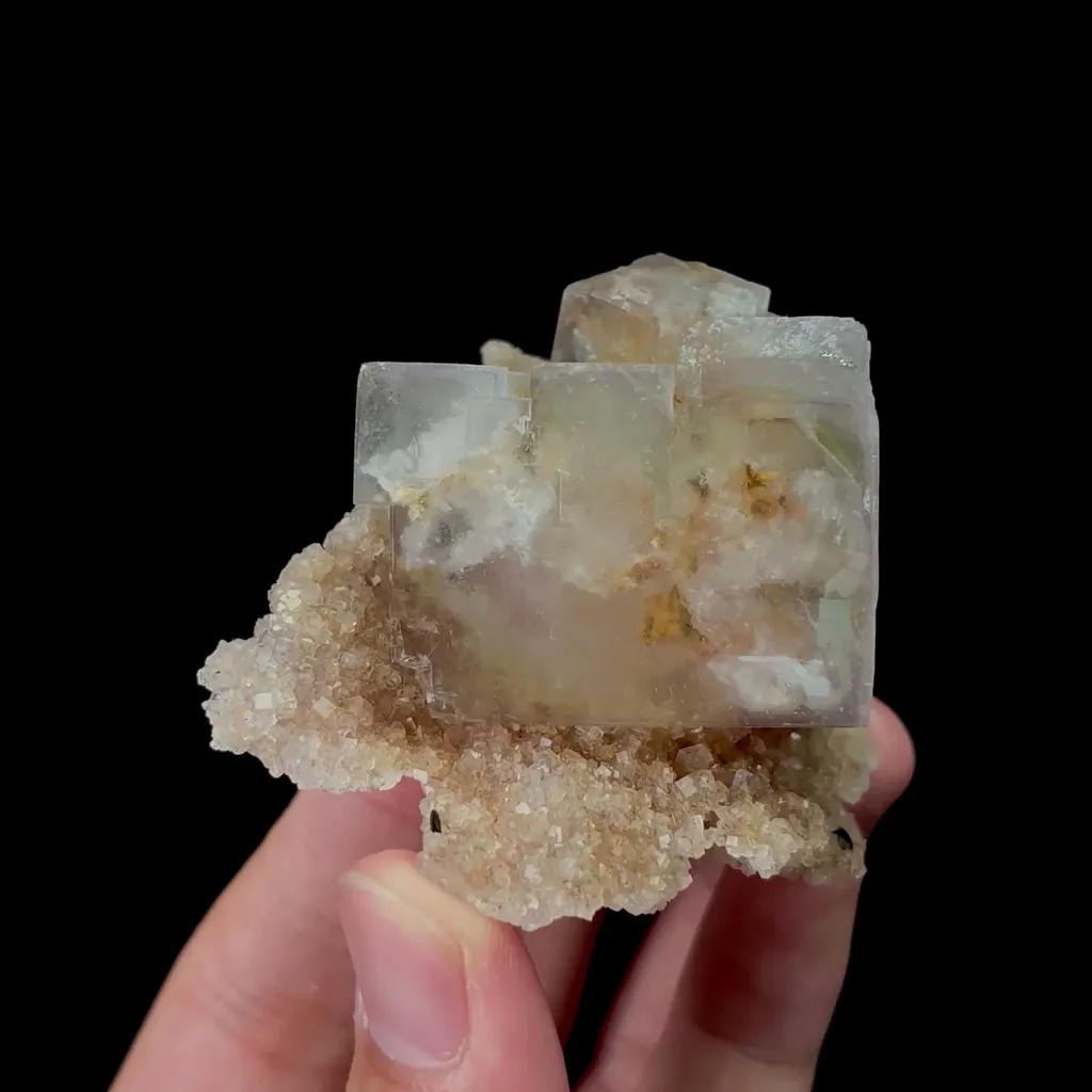 Natural Transparent Fluorite Mineral Specimen,High Quality Specimen,YAO GANG XIAN,HUNAN,CHINA(63*58*55mm) image