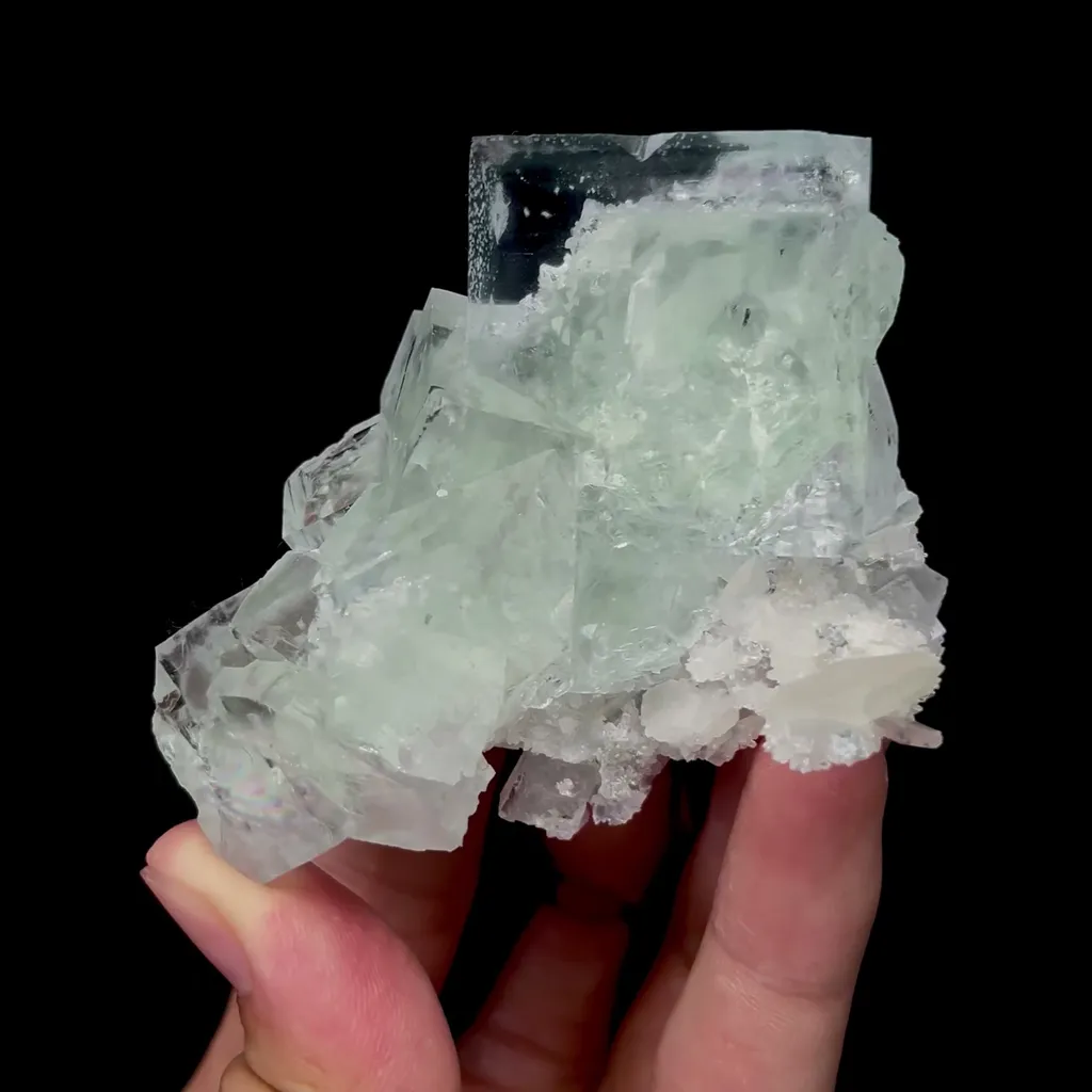 Natural Transparent Fluorite Mineral Specimen,High Quality Specimen,ZHEJIANG,CHINA(67*40*60mm) image