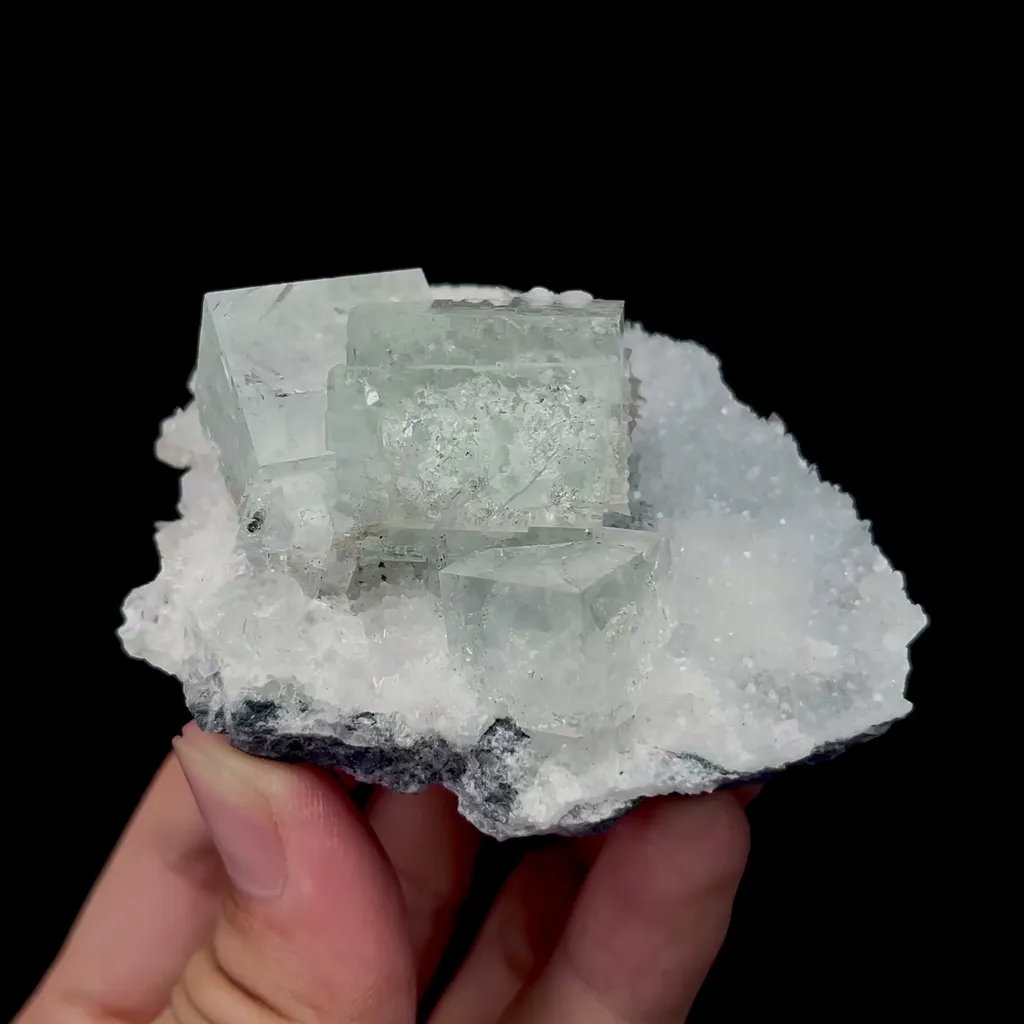 Natural Transparent Fluorite Mineral Specimen,High Quality Specimen,ZHEJIANG,CHINA(75*60*40mm) image