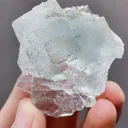Natural Transparent Glassy Fluorite and Pyrite coexist comes from Yaogangxian,Hunan 40*25*45MM - image 2