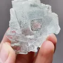 Natural Transparent Glassy Fluorite and Pyrite coexist comes from Yaogangxian,Hunan 40*25*45MM - image 5