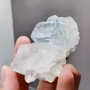 Natural Transparent Glassy Fluorite and Quartz coexist comes from Yaogangxian,Hunan 45*35*60MM - image 3