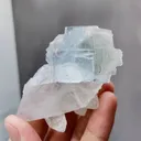 Natural Transparent Glassy Fluorite and Quartz coexist comes from Yaogangxian,Hunan 45*35*60MM - image 5