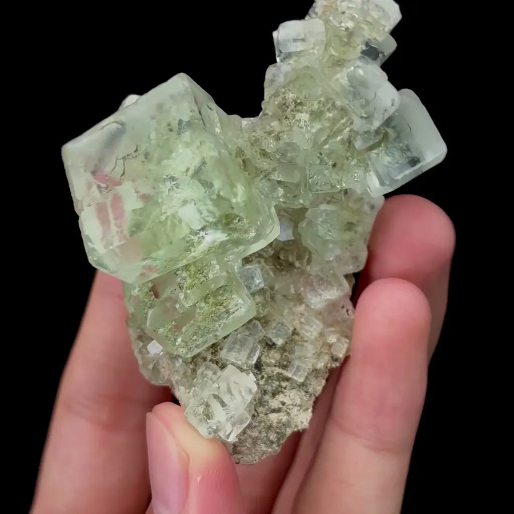 Natural Transparent Glassy Green Fluorite Mineral Specimen,High Quality Specimen,XIANGHUALING,HUNAN,CHINA(72*50*21mm) - image 3