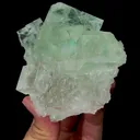 Natural Transparent Green Cubic Fluorite Mineral Specimen,High Quality Specimen,XIANGHUALING,HUNAN,CHINA(85*70*50mm) - image 5