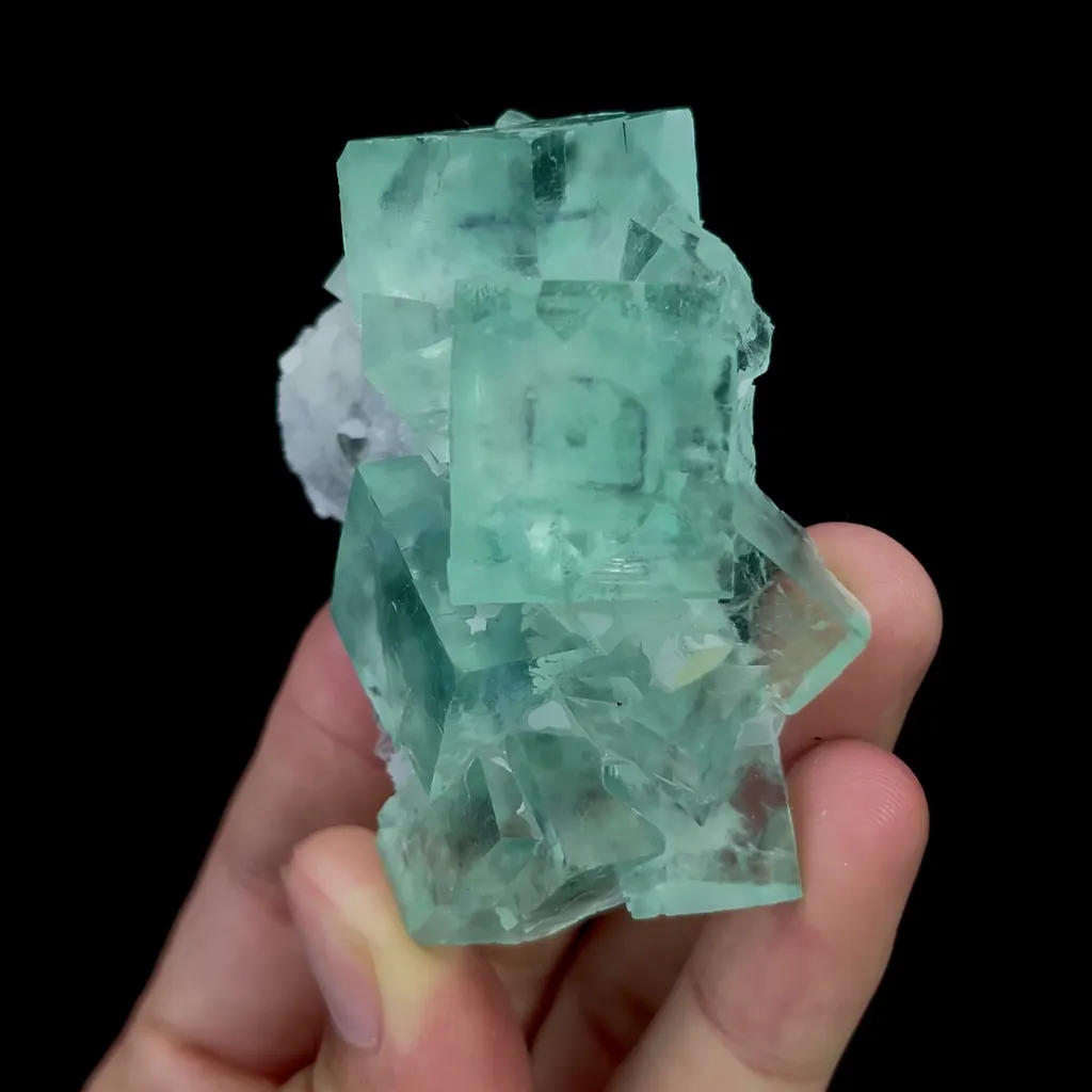 Natural Transparent Green Cubic Fluorite Mineral Specimen,High Quality Specimen,YAO GANG XIAN,HUNAN,CHINA(63*50*24mm) - image 4