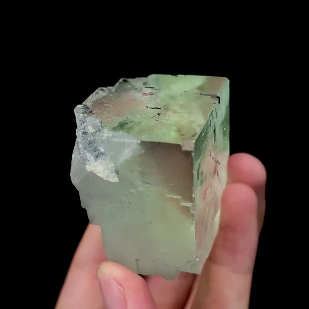 Natural Transparent Green Cubic Fluorite Mineral Specimen,High Quality Specimen,ZHEJIANG,CHINA(42*44*37mm) - image 2