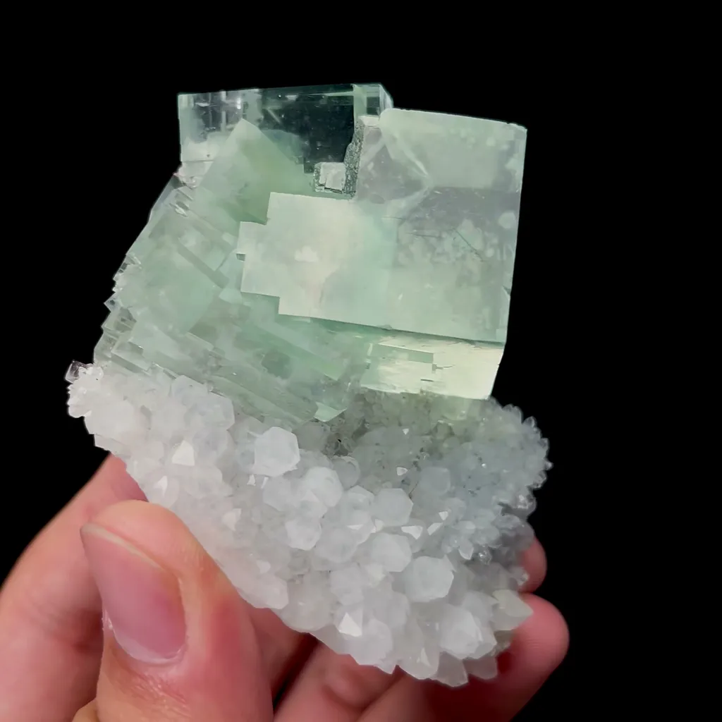 Natural Transparent Green Fluorite and Crystal Mineral Specimen,High Quality Specimen,ZHEJIANG,CHINA(75*60*53mm) - image 2