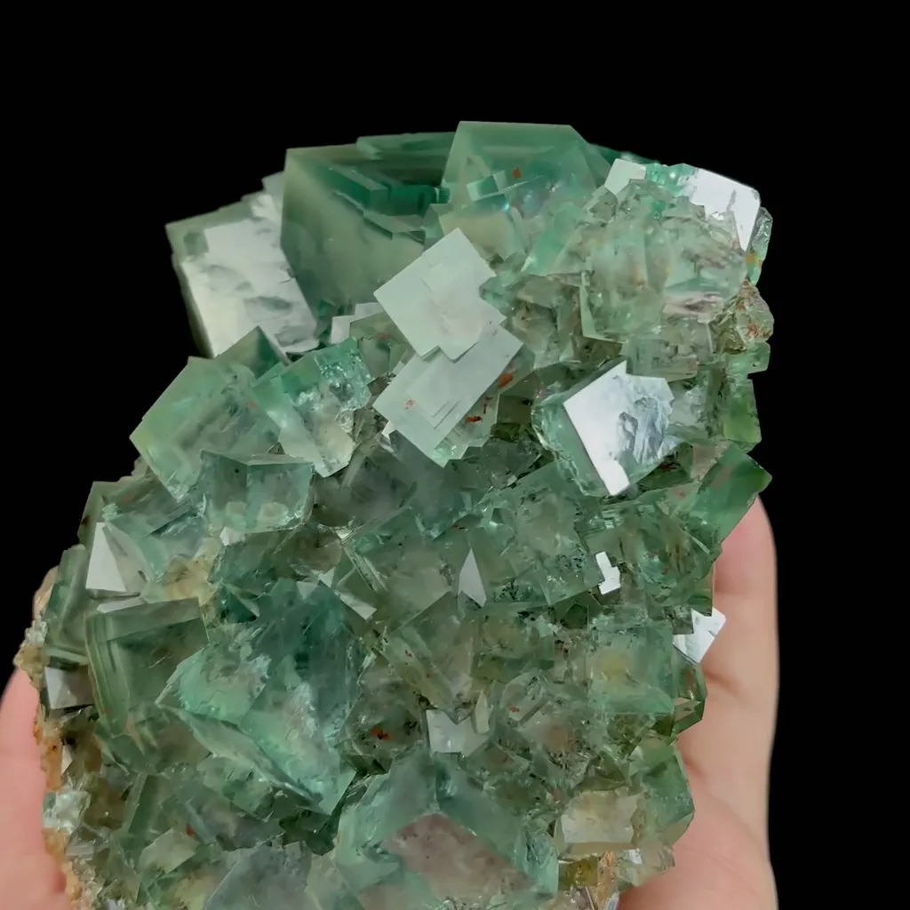 Natural Transparent Green Fluorite Mineral Specimen,High Quality Specimen,HUANGSHAPING,CHENZHOU,HUNAN,CHINA(110*80*100mm) - image 2