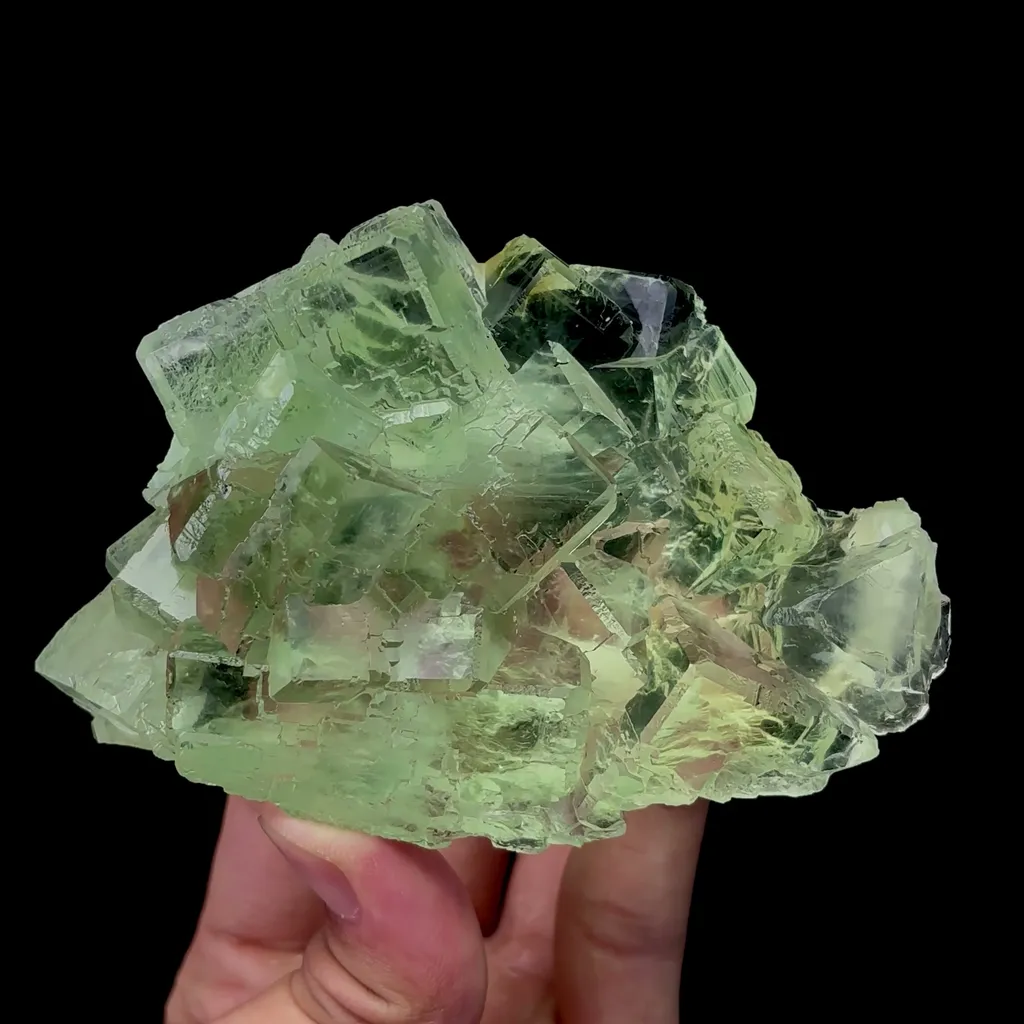 Natural Transparent Green Fluorite Mineral Specimen,High Quality Specimen,XIANGHUALING,HUNAN,CHINA(106*73*40mm) - image 4