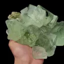 Natural Transparent Green Fluorite Mineral Specimen,High Quality Specimen,XIANGHUALING,HUNAN,CHINA(190*145*40mm) - image 3