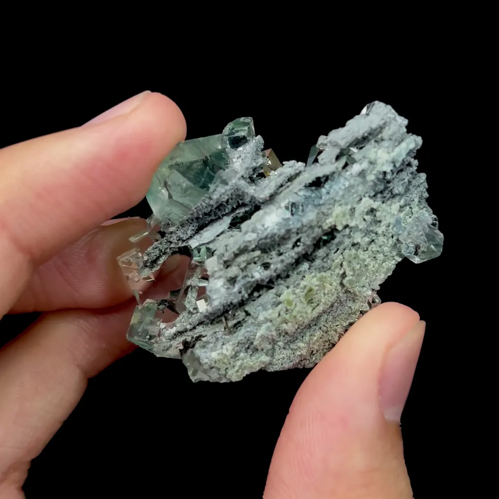 Natural Transparent Green Fluorite Mineral Specimen,High Quality Specimen,XIANGHUALING,HUNAN,CHINA(46*33*16mm) - image 4