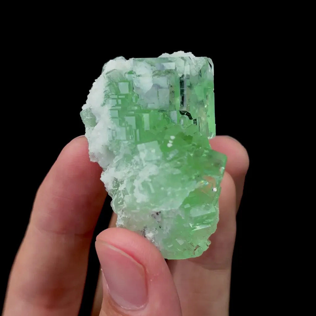 Natural Transparent Green Fluorite Mineral Specimen,High Quality Specimen,XIANGHUALING,HUNAN,CHINA(49*39*31mm) - image 3