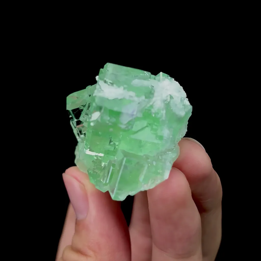 Natural Transparent Green Fluorite Mineral Specimen,High Quality Specimen,XIANGHUALING,HUNAN,CHINA(49*39*31mm) - image 2