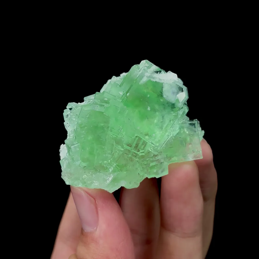 Natural Transparent Green Fluorite Mineral Specimen,High Quality Specimen,XIANGHUALING,HUNAN,CHINA(49*39*31mm) - image 4