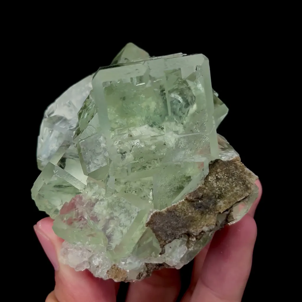 Natural Transparent Green Fluorite Mineral Specimen,High Quality Specimen,XIANGHUALING,HUNAN,CHINA(77*63*53mm) - image 4