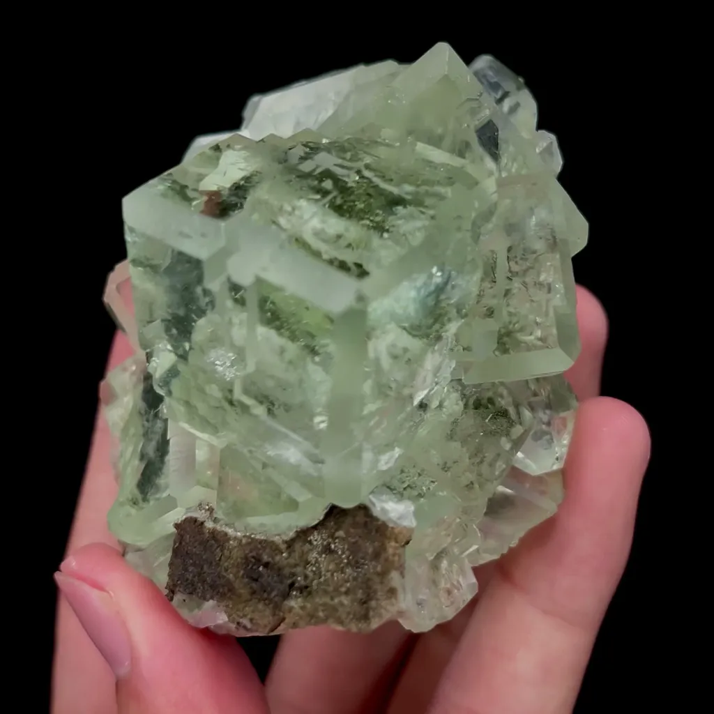 Natural Transparent Green Fluorite Mineral Specimen,High Quality Specimen,XIANGHUALING,HUNAN,CHINA(77*63*53mm) - image 3