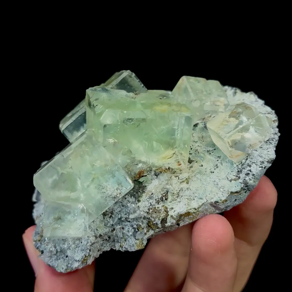 Natural Transparent Green Fluorite Mineral Specimen,High Quality Specimen,XIANGHUALING,HUNAN,CHINA(80*57*45mm) - image 4