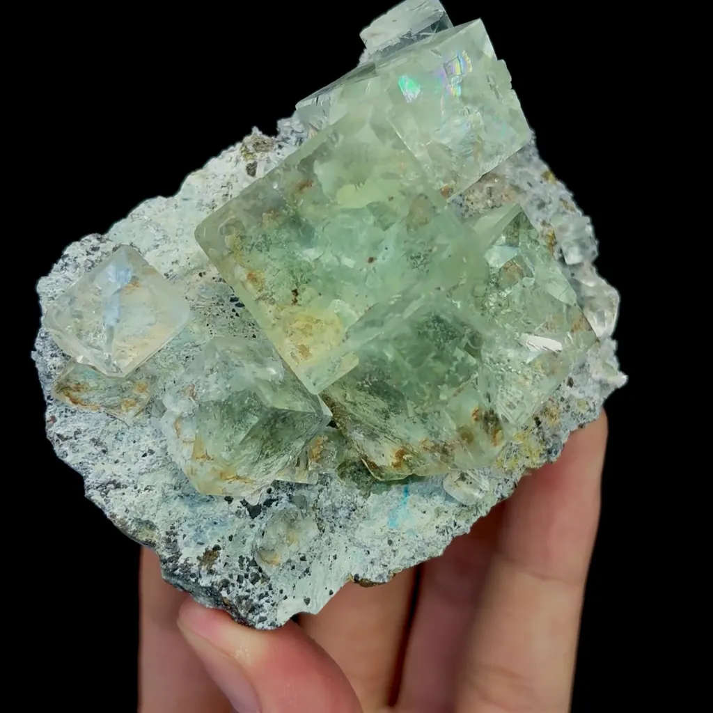 Natural Transparent Green Fluorite Mineral Specimen,High Quality Specimen,XIANGHUALING,HUNAN,CHINA(80*57*45mm) - image 6