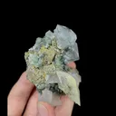 Natural Transparent Octahedral Fluorite and Calcite, Mineral Specimen: Inner Mongolia,China (50*65*40MM) - image 3