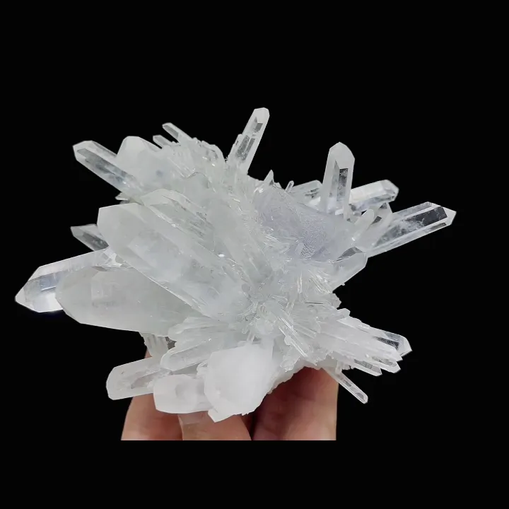 Natural Transparent Octahedral Fluorite and Clear Quartz Cluster Symbiosis comes from Yaogangxian,Hunan 115*80*50MM - image 5