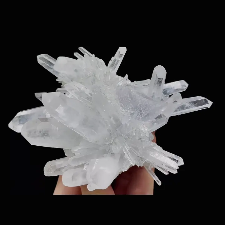 Natural Transparent Octahedral Fluorite and Clear Quartz Cluster Symbiosis comes from Yaogangxian,Hunan 115*80*50MM - image 4