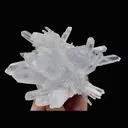 Natural Transparent Octahedral Fluorite and Clear Quartz Cluster Symbiosis comes from Yaogangxian,Hunan 115*80*50MM - image 4