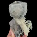 Natural Transparent Octahedral Fluorite and Quartz, Mineral Specimen: Inner Mongolia,China (75*110*60MM) - image 6