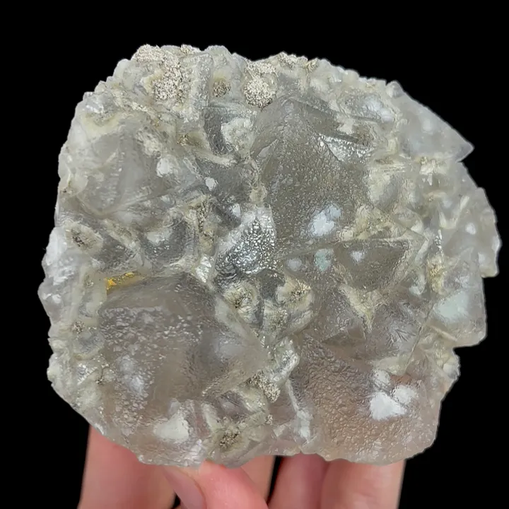 Natural Transparent Octahedral Fluorite, Mineral Specimen:Zhejiang,China (95*75*30MM) - image 3